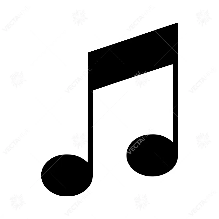 Music Note Icon - Vector Illustration