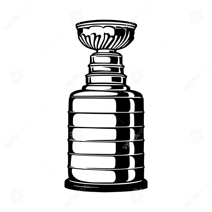 Stanley Cup Trophy Vector Illustration