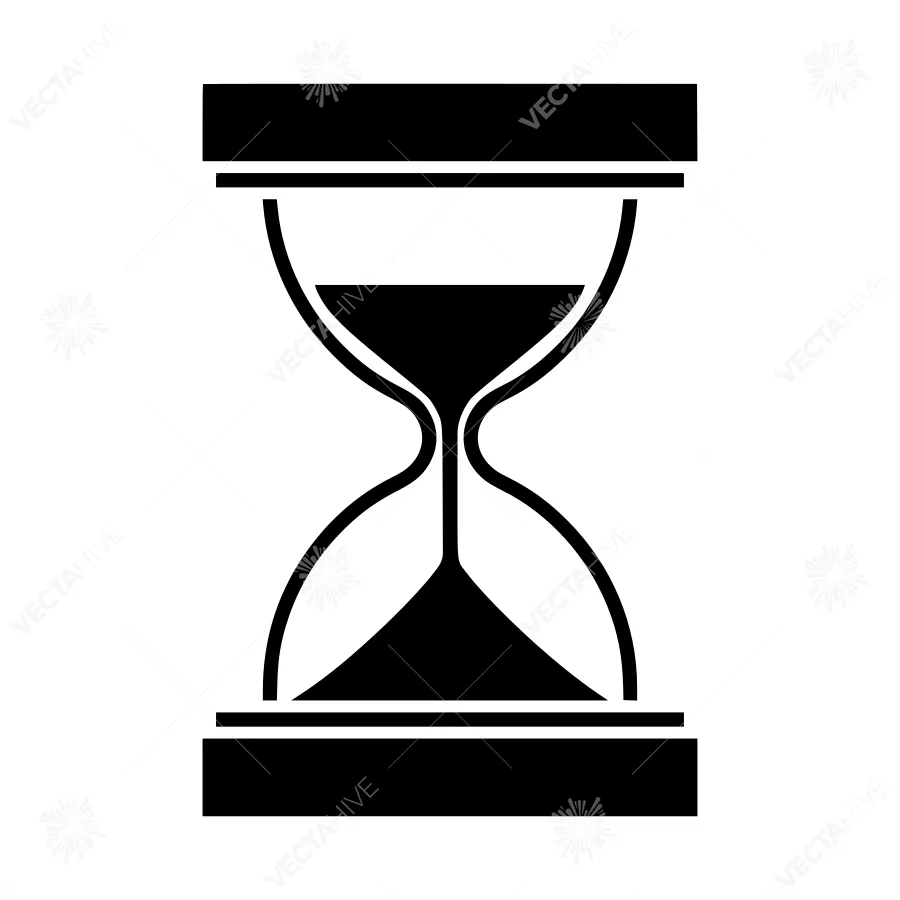 Hourglass Icon - Time Concept Vector