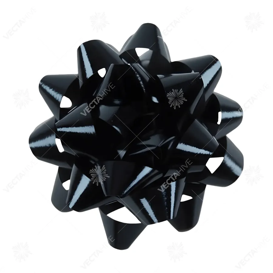 Black Geometric Abstract Sphere