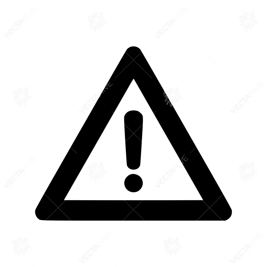 Warning Triangle Icon - Danger Symbol