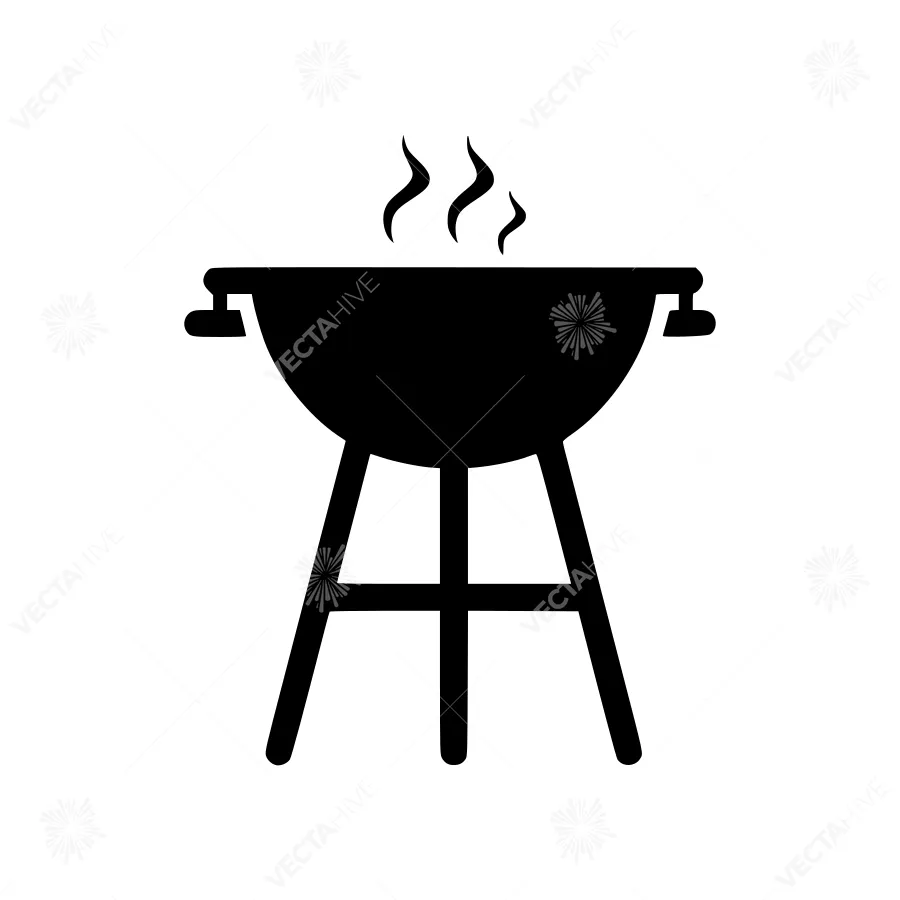Grill Icon - Simple BBQ Illustration