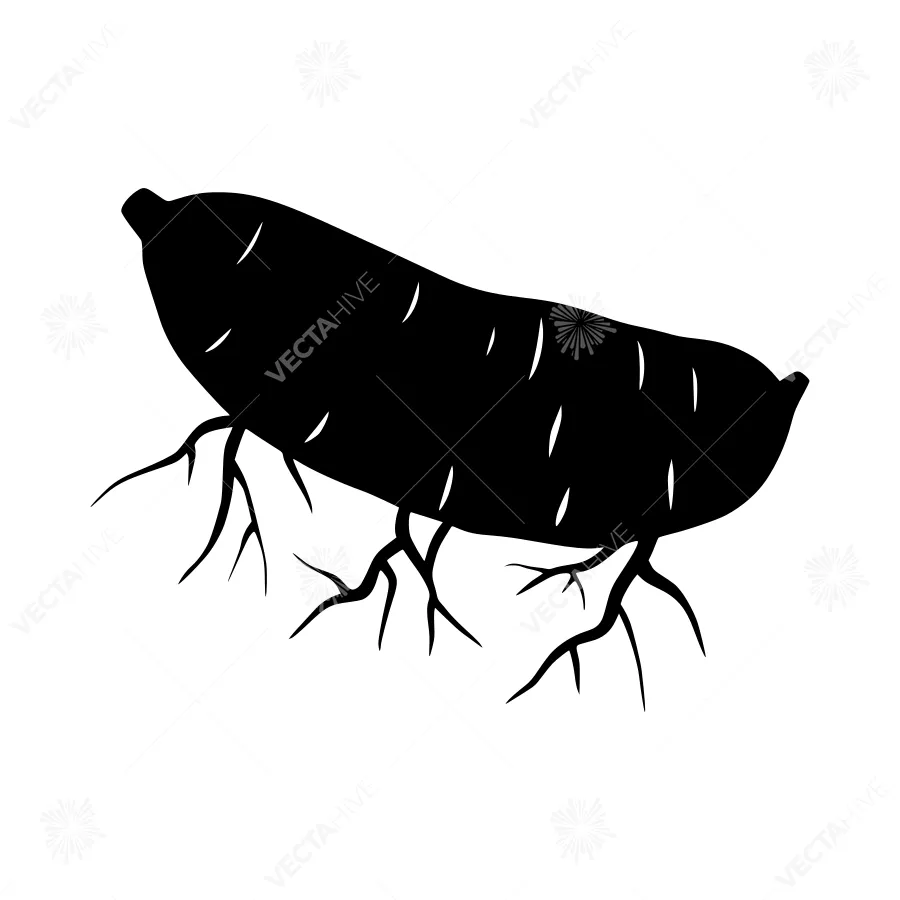 Silhouette Airship Vector Illustration