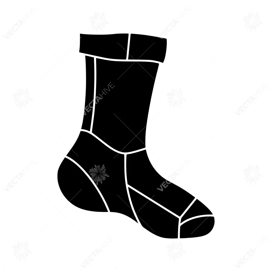 Black Hiking Boot Silhouette Vector Icon