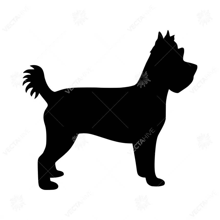 Silhouette Dog - Minimalist Animal Vector