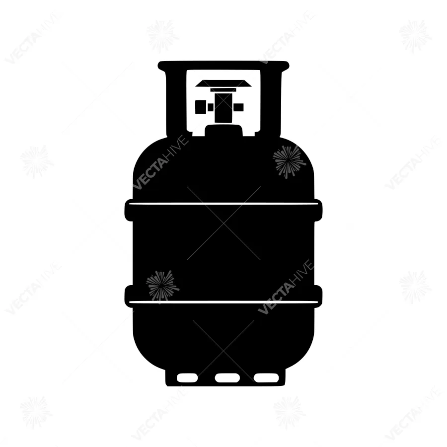 Gas Cylinder Icon - Vector Illustration