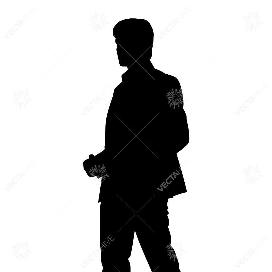 Silhouette Businessman Photography - Black & White