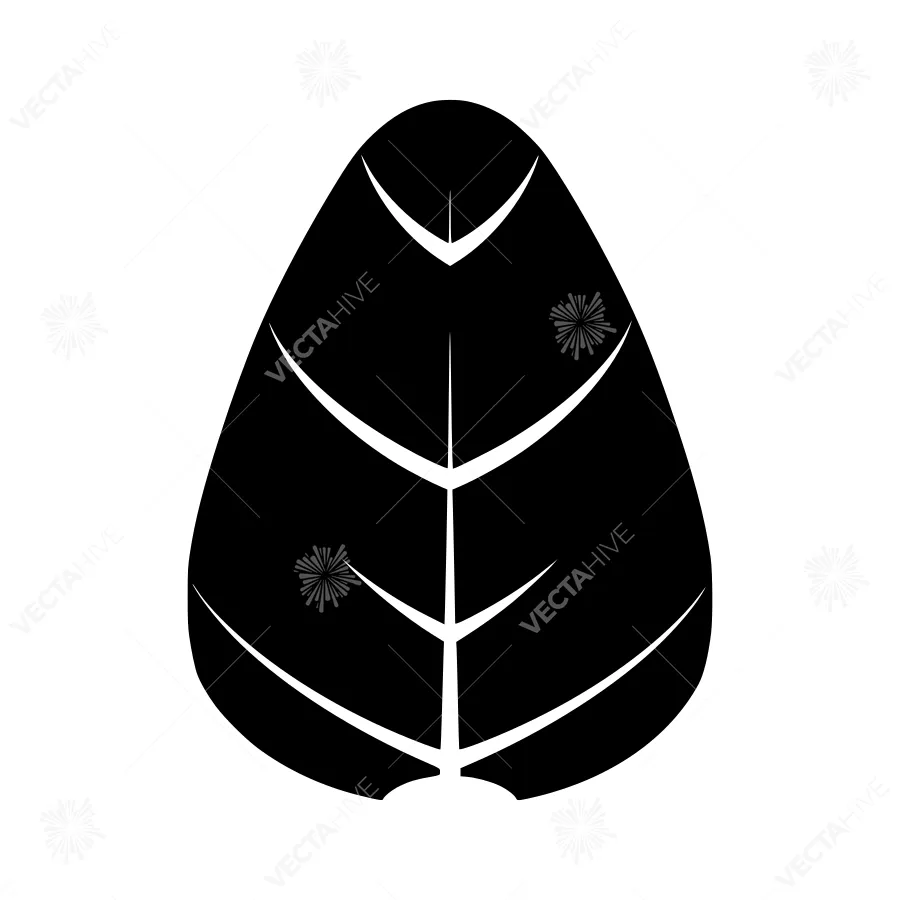 Black Leaf Silhouette Icon