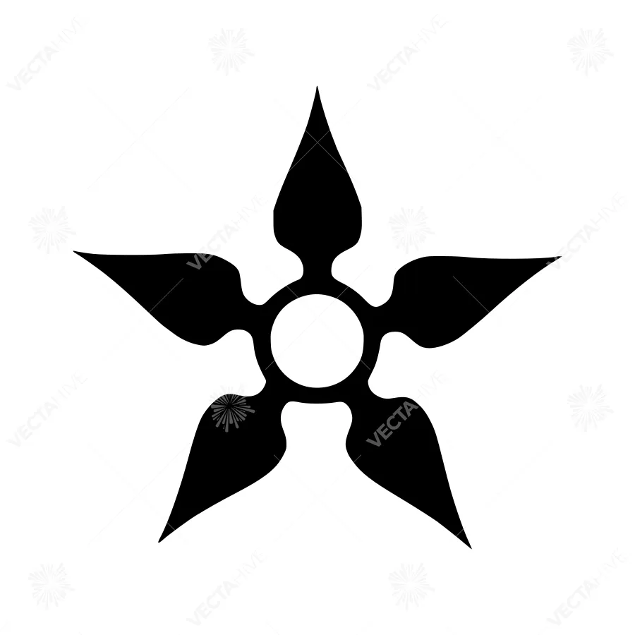 Black Star Vector Icon - Minimalist Design