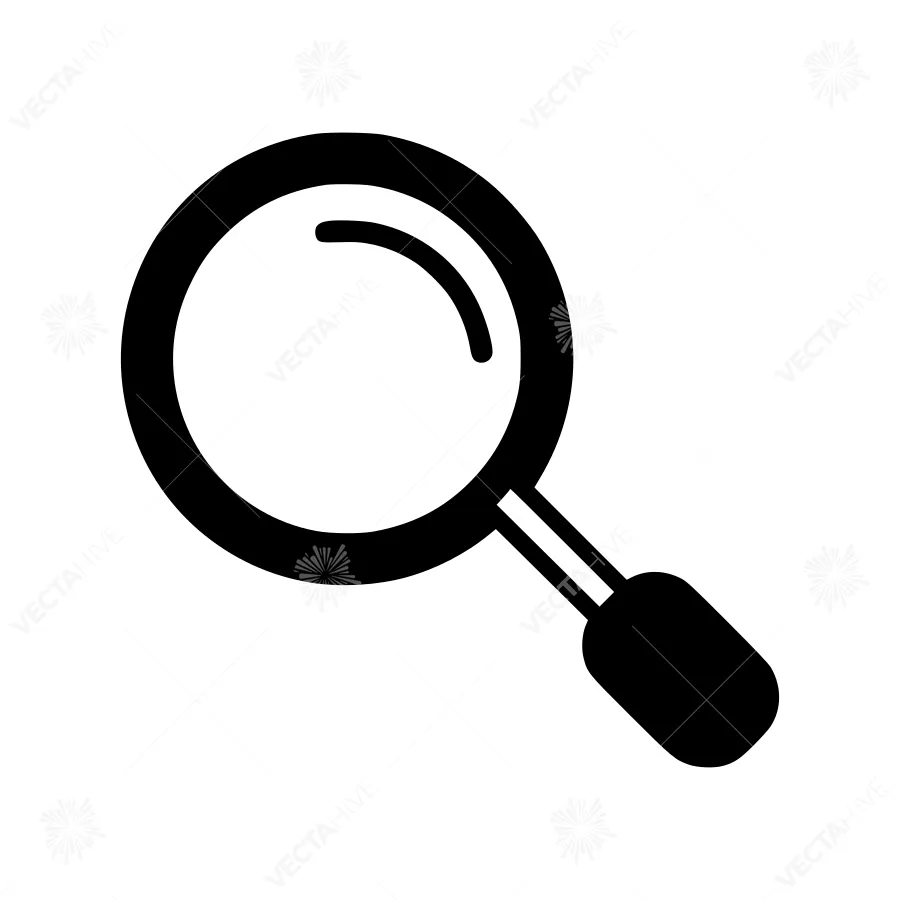 Magnifying Glass Icon - Vector Illustration