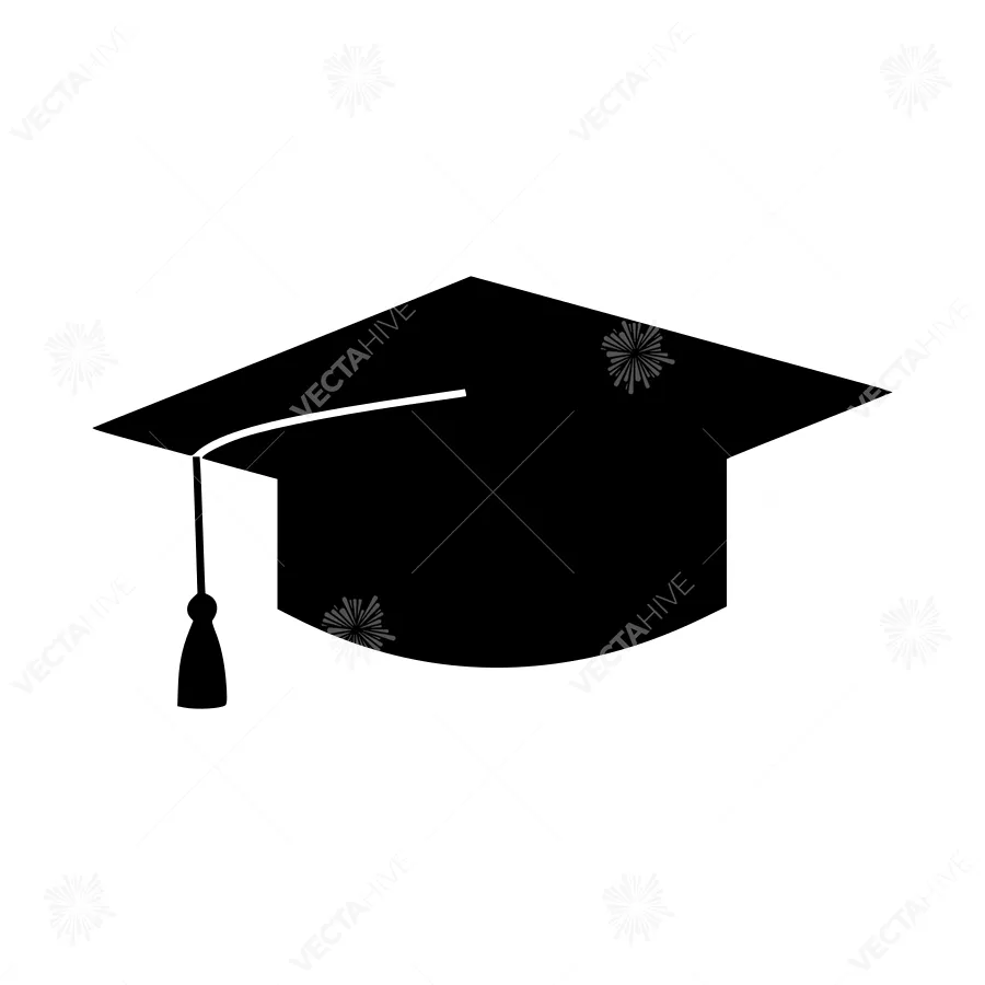 Black Graduation Cap Silhouette