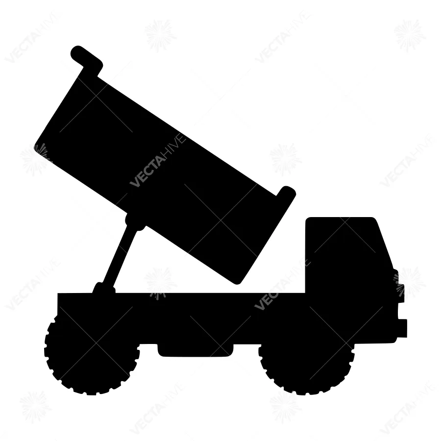 Construction Truck Silhouette Icon