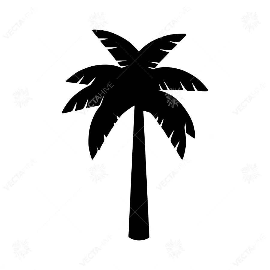 Palm Tree Silhouette Icon