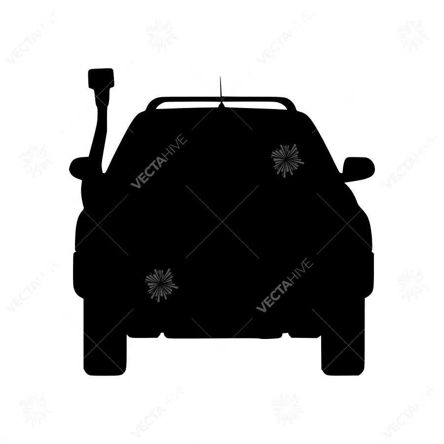 Car Silhouette Vector Graphic