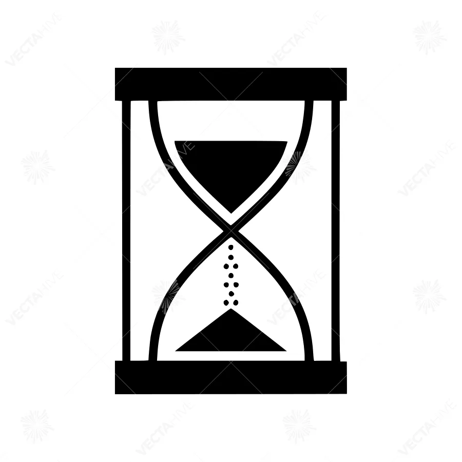 Hourglass Icon - Time Concept Vector