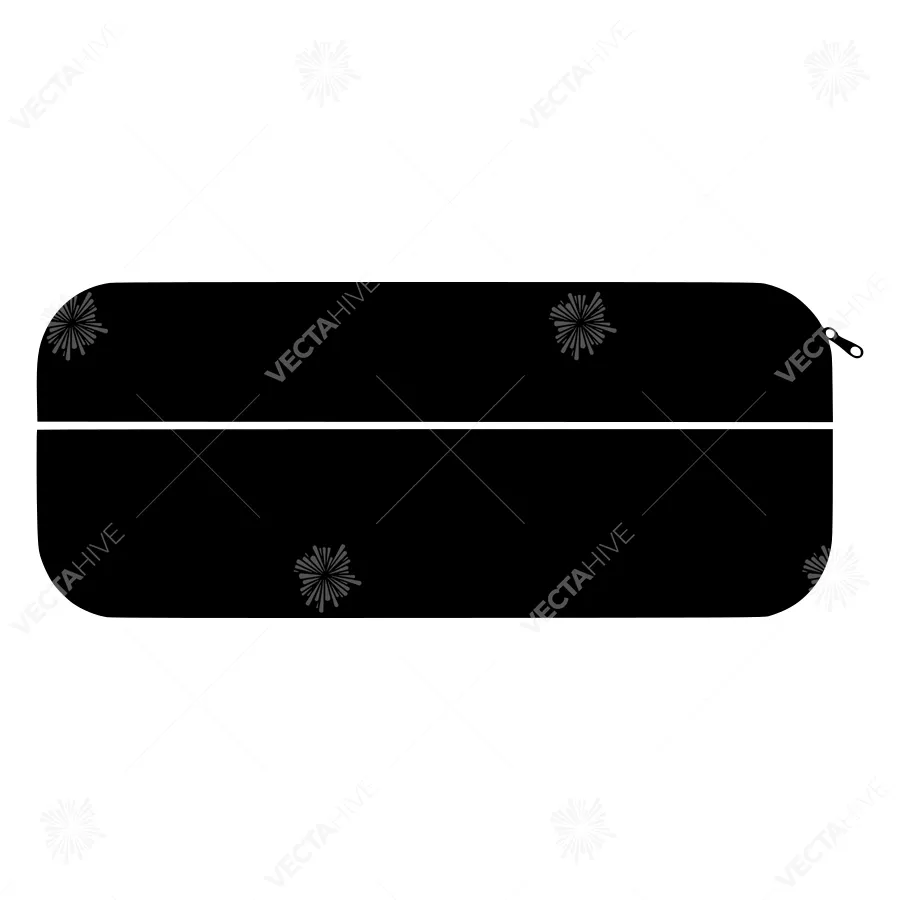Minimalist Pencil Case Vector Illustration