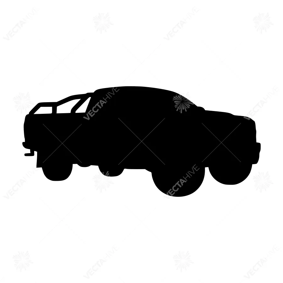 Silhouette Car Icon - Modern Vehicle Outline