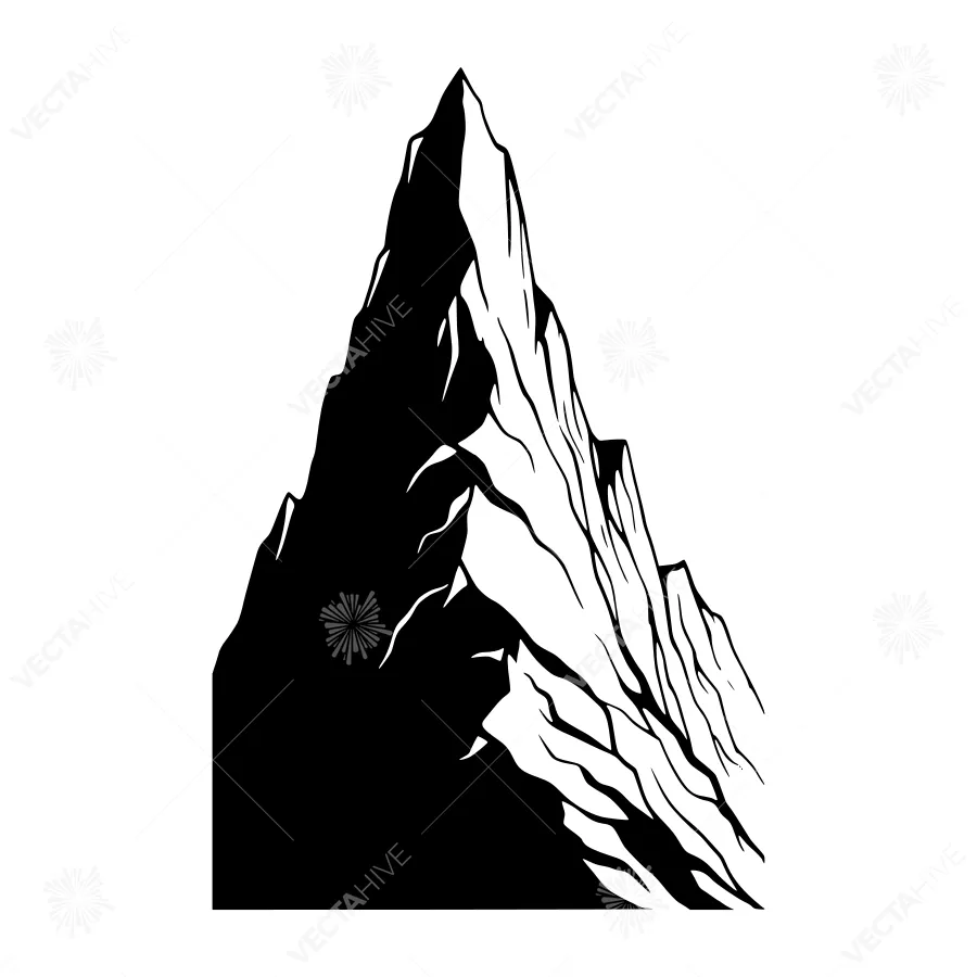 Mountain Silhouette Vector Illustration