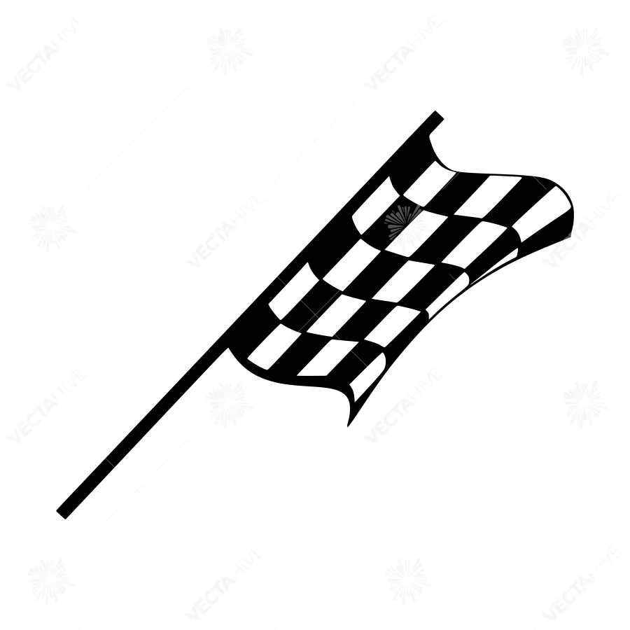 Checkered Flag Vector Illustration
