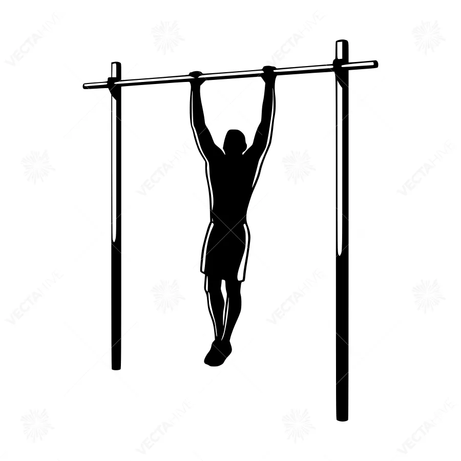 Black Silhouette Pull-Up Graphic