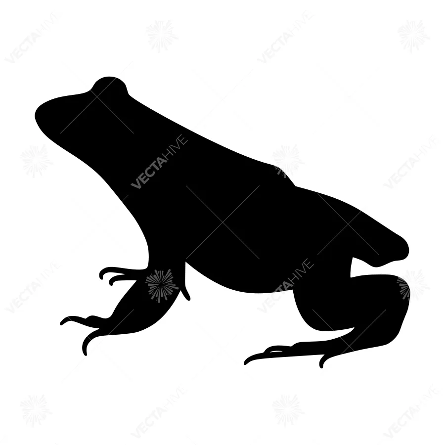 Frog Silhouette Vector Illustration