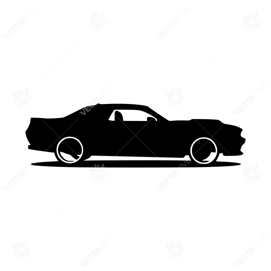 Silhouette Car Vector Illustration