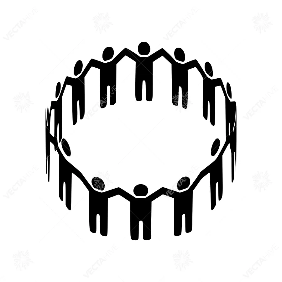 Group Collaboration Circle Icon