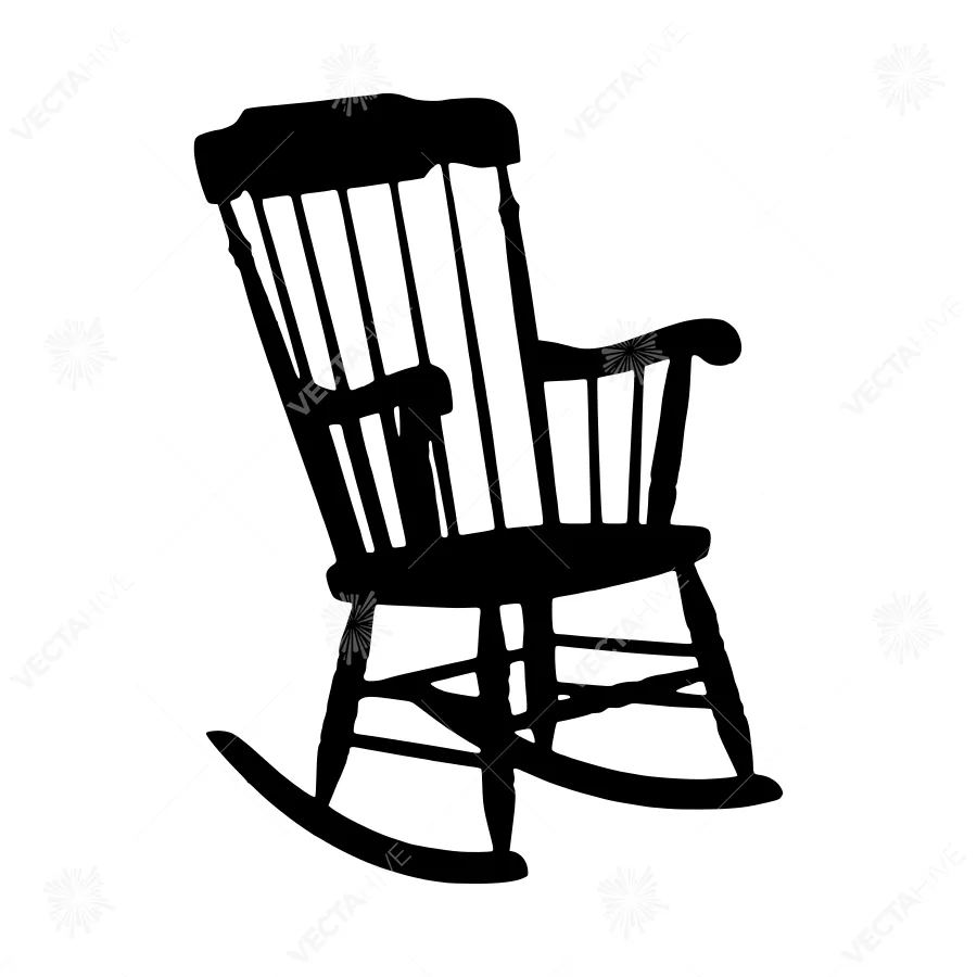 Silhouette Rocking Chair - Minimalist Design