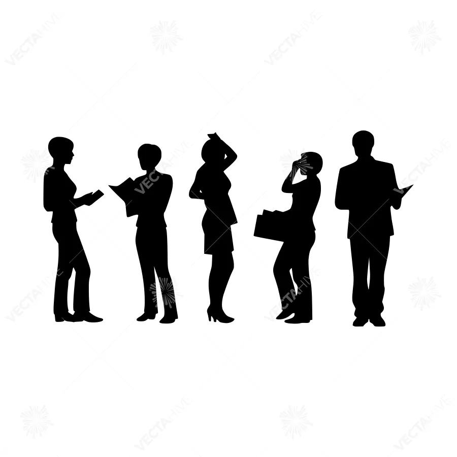 Silhouette Business Team - Professional People