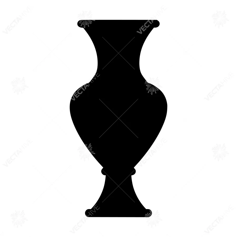 Black Vase Silhouette Icon