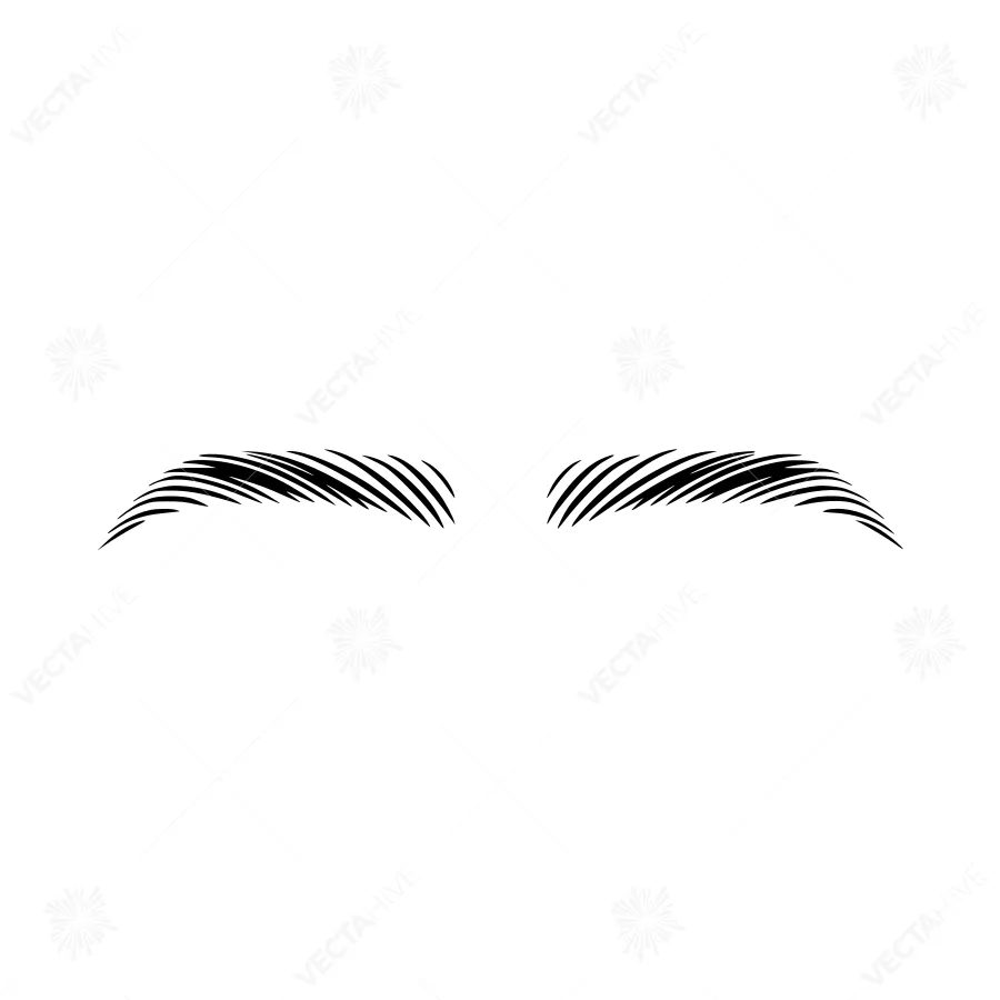 Eyebrows - Minimalist Vector Illustration