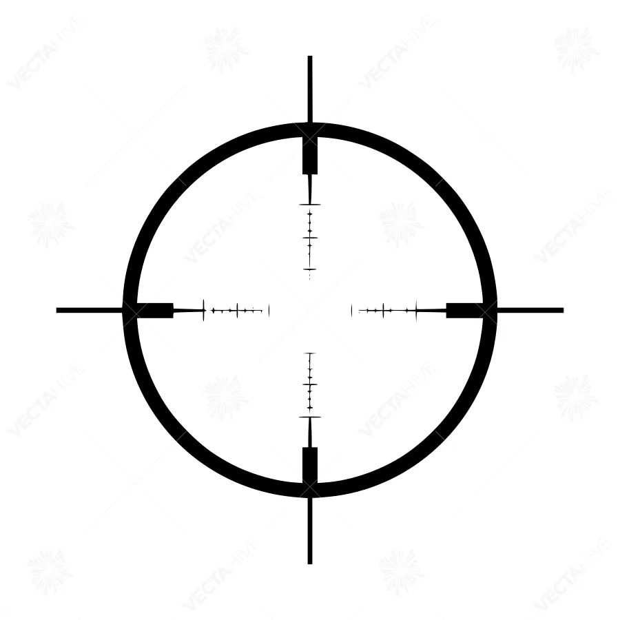 Target Reticle Vector Graphic