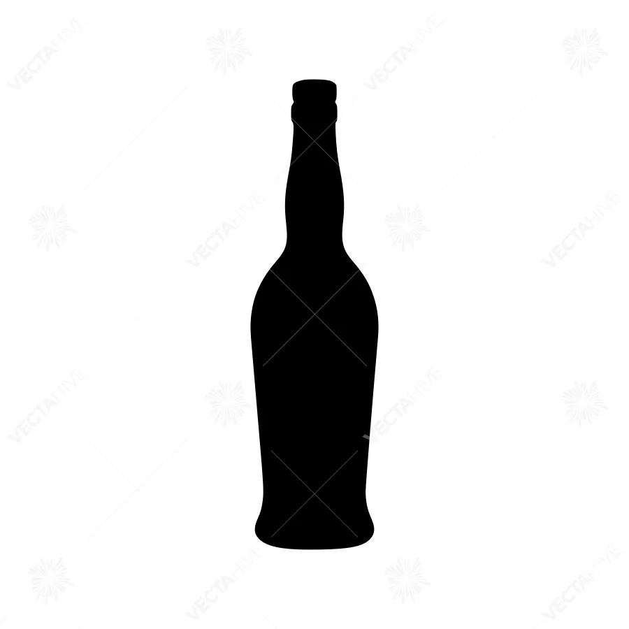 Bottle Silhouette Vector Icon