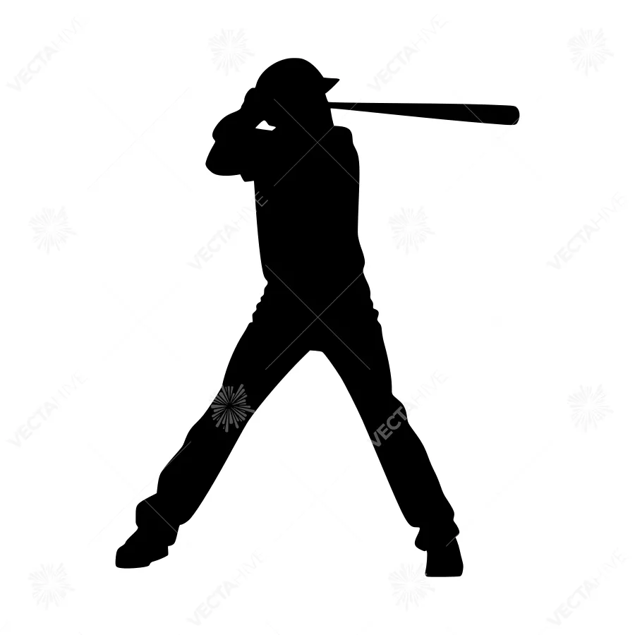 Baseball Player Silhouette