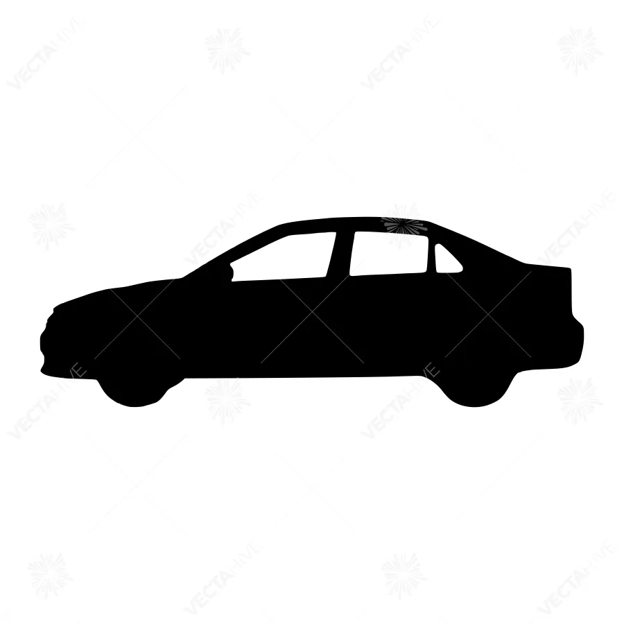 Black Car Silhouette Icon