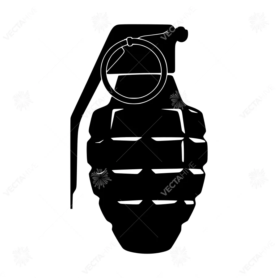 Black Grenade Illustration - Vector Graphic