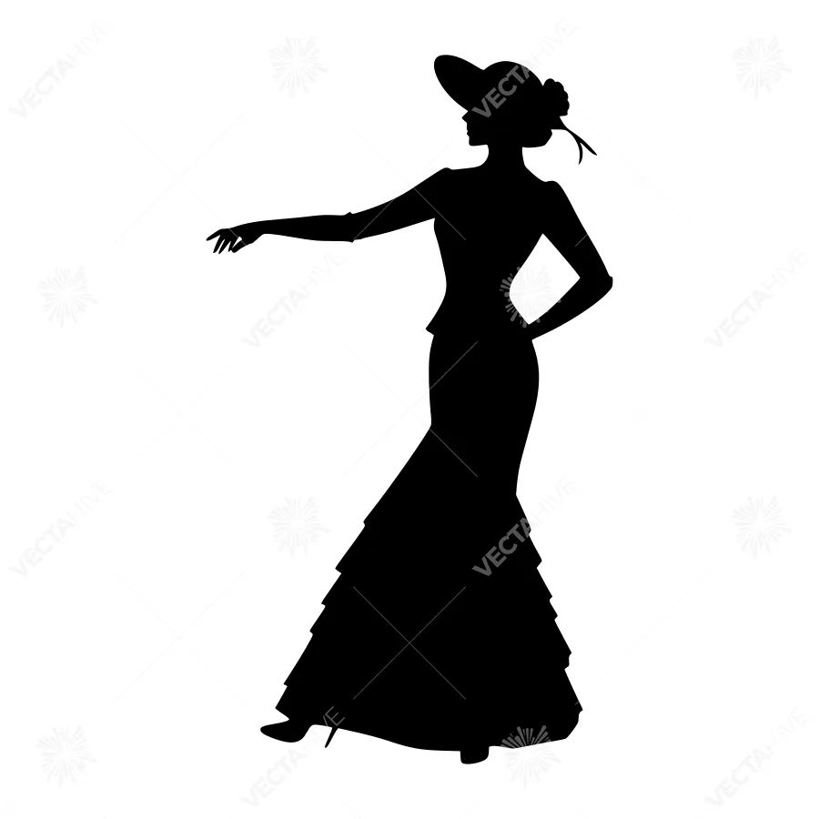 Flamenco Dancer Silhouette