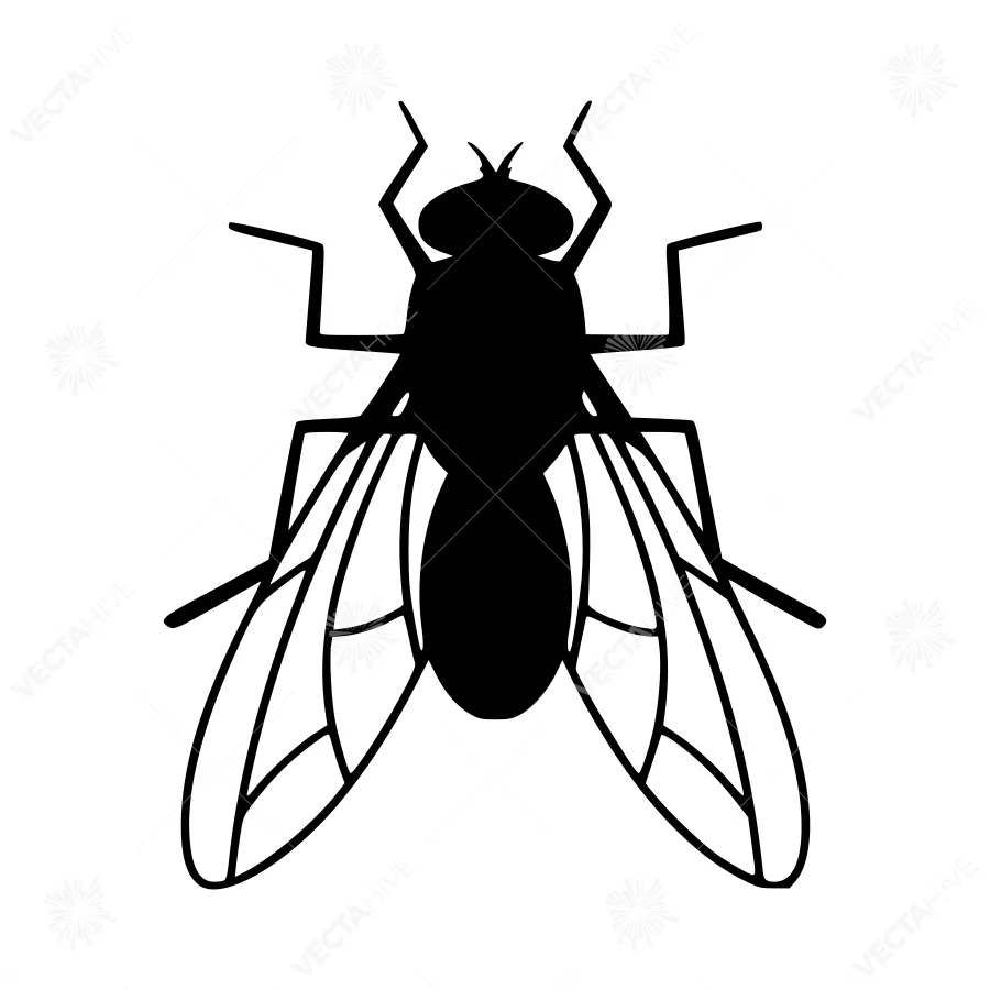 Fly Silhouette Vector Icon