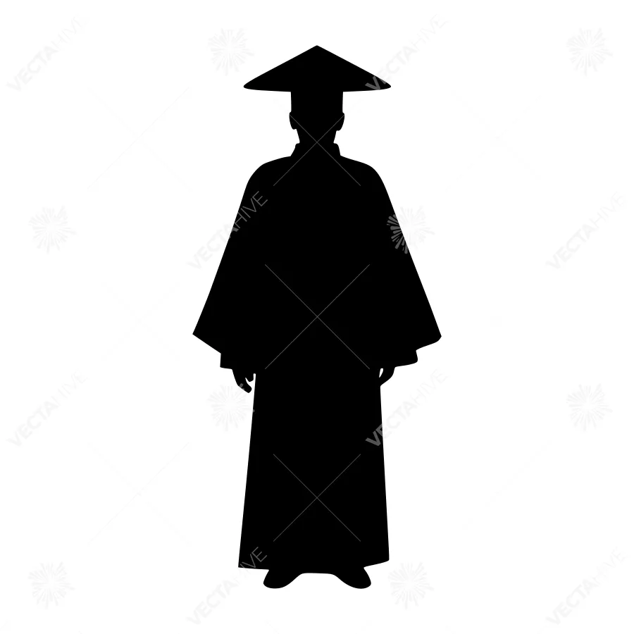 Chinese Scholar Silhouette