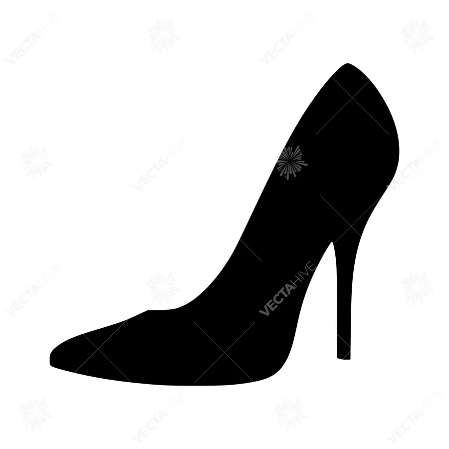 Black High Heel Shoe Silhouette