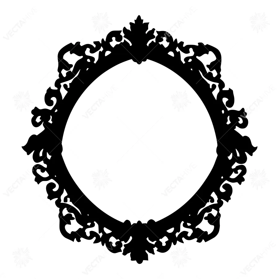 Black Ornamental Frame - Vintage Design
