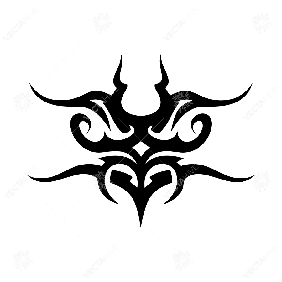 Tribal Tattoo Design Vector Graphic