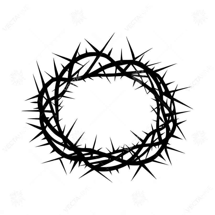 Black Crown Icon - Religious Symbol