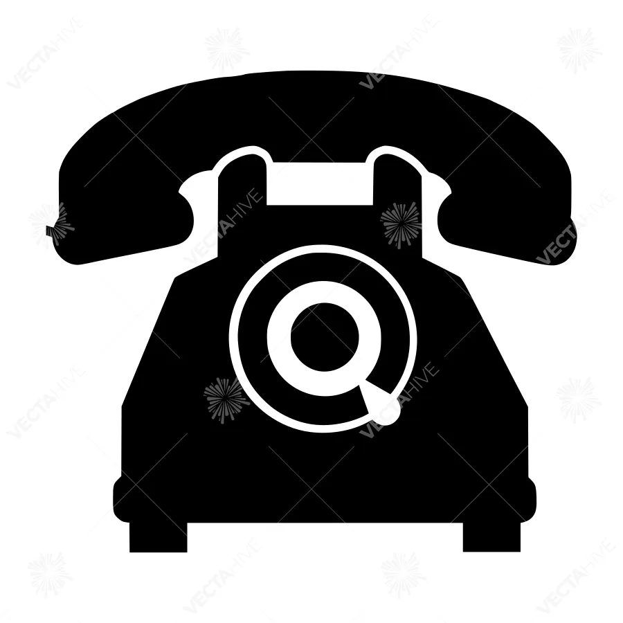 Vintage Telephone Icon - Retro Communication