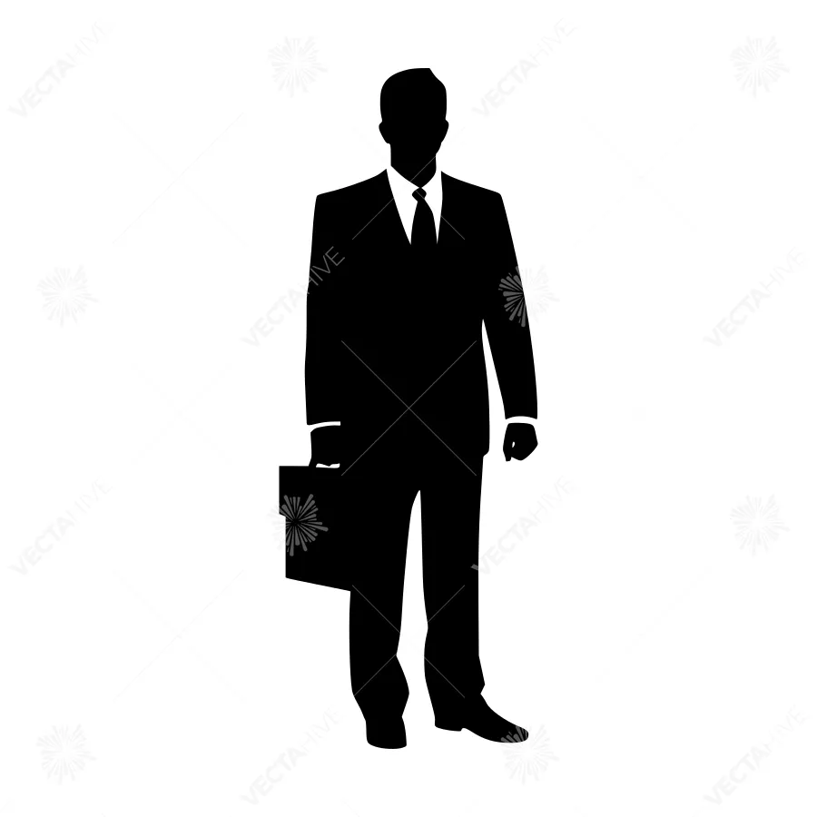 Silhouette Businessman - Professional Icon