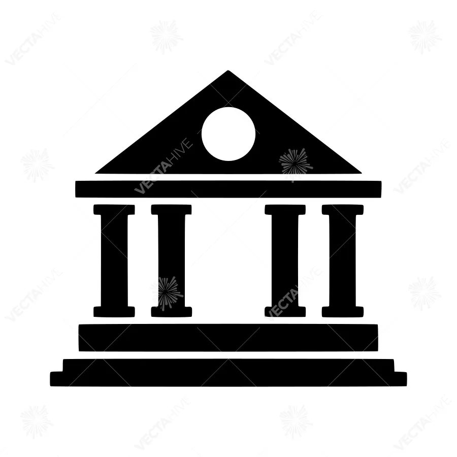 Building Icon - Temple Vector Illustration