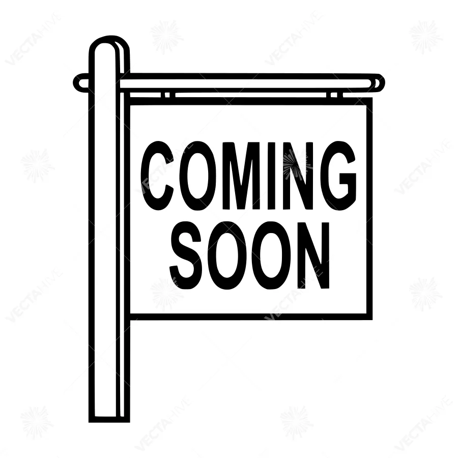 Coming Soon Sign - Vector Illustration