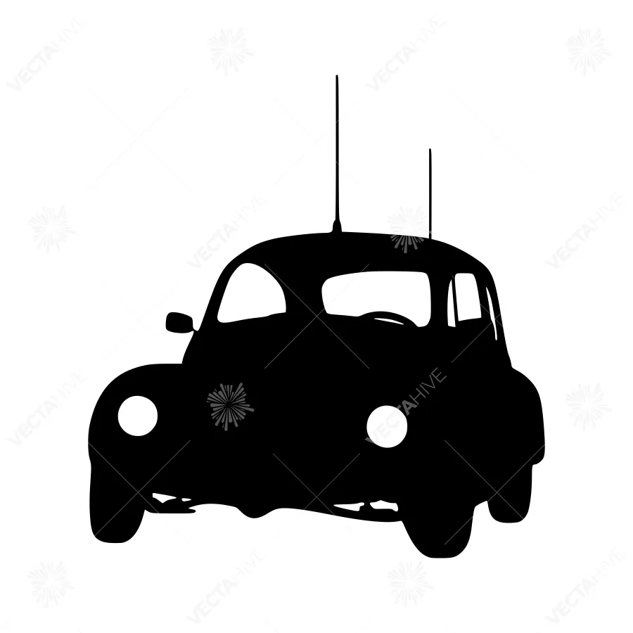 Silhouette Car Vector Illustration