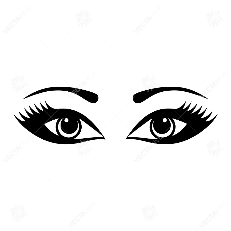 Black Eye Illustration - Minimalist Design