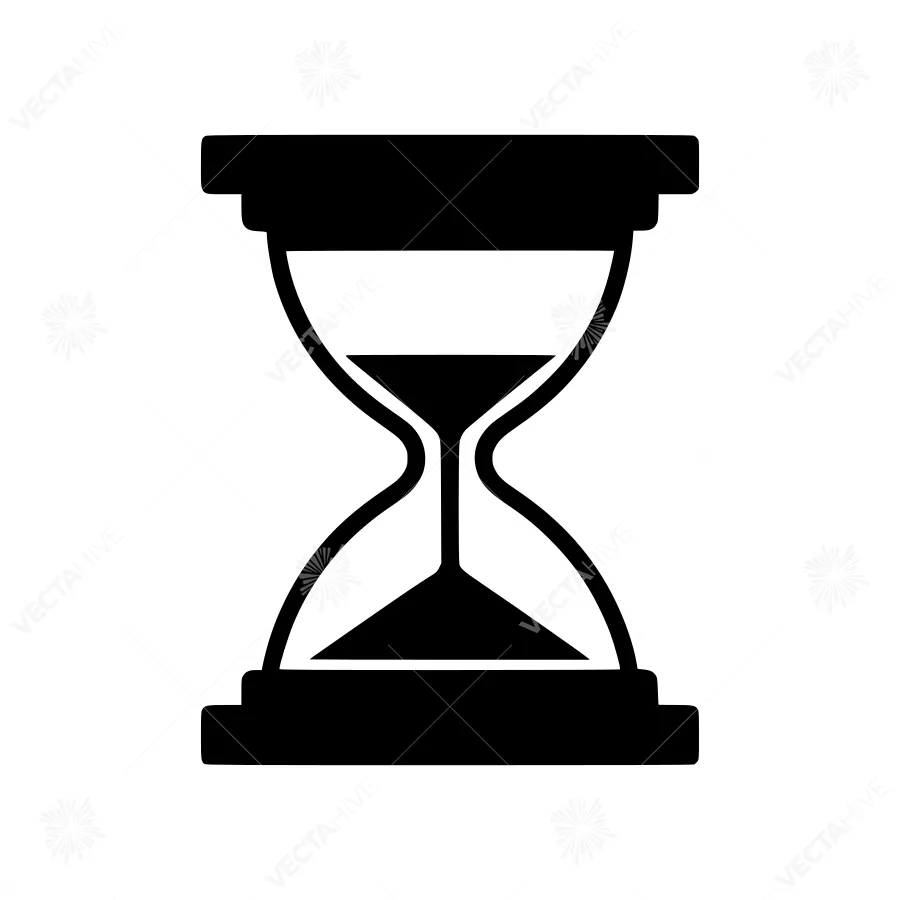 Hourglass Icon - Time Concept Vector